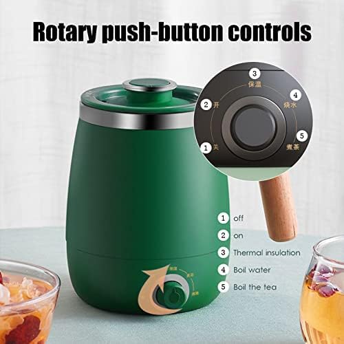 Chargement De Bouilloire Portable De Voyage, Ébullition Rapide, Idéale Pour La Randonnée, Le Camping Et L'intérieur, Chauffage À Ébullition Rapide, 0,4 L,Vert,outstanding78