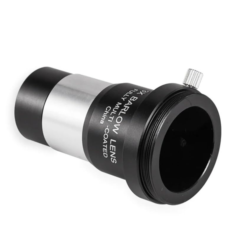 Ocular de 1,25 pulgadas con lente Barlow 3X de metal para piezas de telescopio astronómico 3