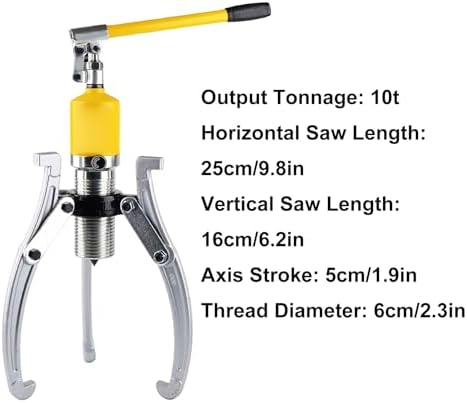 5t ZK Bearing Puller Set, Adjustable Handle & Pressure Relief Valve, Perfect for Automotive Repair & Industrial Maintenance, Heavy-Duty Extractor Tool.