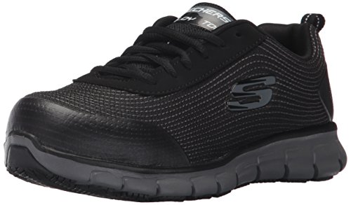 One-Day Sale: Up to 40% Off Skechers for Work Women's Synergy Wingor Work Shoe, Black, 8 M US