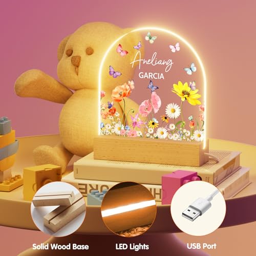 Lámpara de Noche Personalizada Acrílica Multicolor miniatura 3