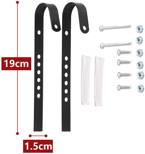 Bike Basket Front Hook, Iron Adjustable Quick Release Handlebar Mount