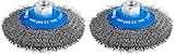 Bosch 1x PRO Steel Longlife Kegelbürste, gewellter Draht für kleine Winkelschleifer und M14-Gewinde (für Stahl, Ø 115 mm, Professional Zubehör Kleiner Winkelschleifer) (Packung mit 2)
