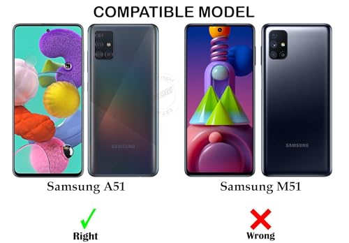 Image of Jkobi Back Cover Case for Samsung Galaxy A51 (Shockproof Crystal Clear Anti Yellow Case | Drop & Camera Protection | Hard Polycarbonate)