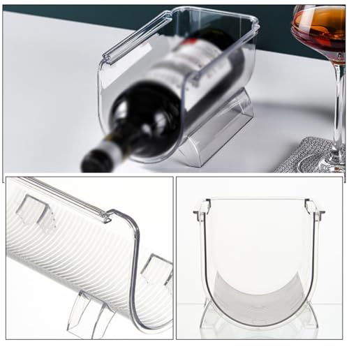 Soporte transparente acrílico para 8 botellas de vino miniatura 4