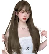Amazon.co.jp: ORSUNCER ウィッグ ロング ブラウン 茶髪 ストレート
