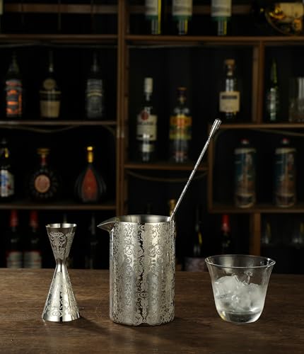 Vaso mezclador para cócteles de acero inoxidable 18oz miniatura 7