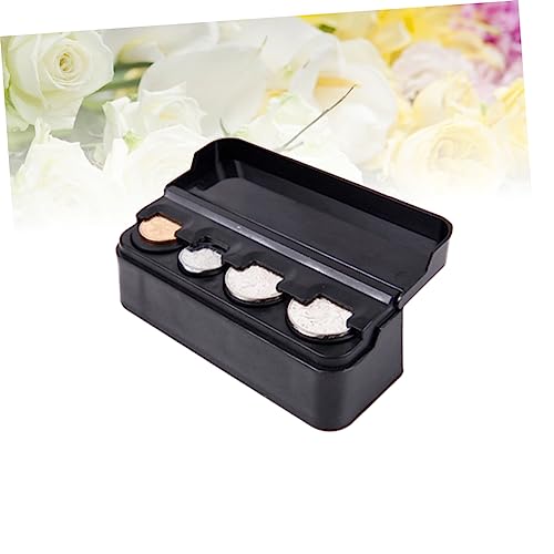 Organizador para monedas para auto 2 piezas plástico negro miniatura 2