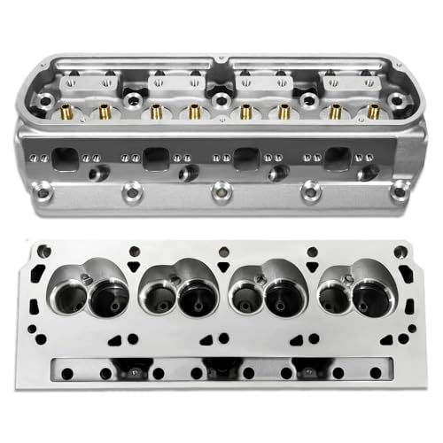 IMOOA One Pair Bare Cylinder Head For Ford Small Block SBF 289 302 351W Aluminum 185cc Intake Runner & 61cc Chamber