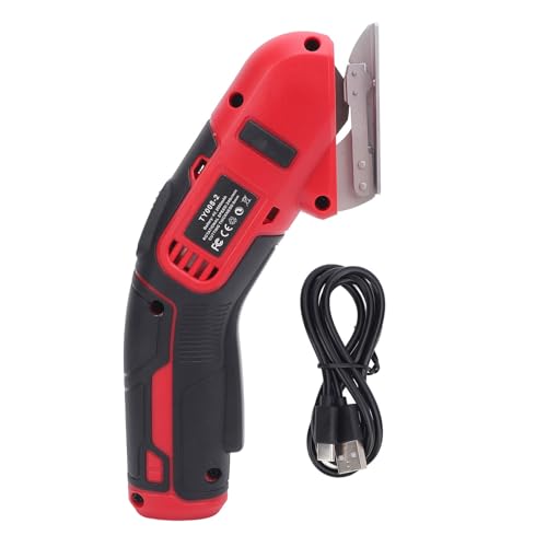 Respicefinem Electric Mini Cutter Multifuncional Handheld Pasillas eléctricas inalámbricas Recargables para Alfombra de Tela y Material Suave de Potencia Mejorada Darpamiento