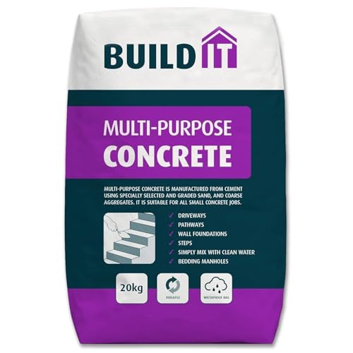 Silver Star Multi-Purpose Concrete 20kg Pre-Mixed Concrete for Paths, Patios, Steps, Repairs & DIY Projects Ready to Use High Strength with Graded Aggregate Just Add Water
