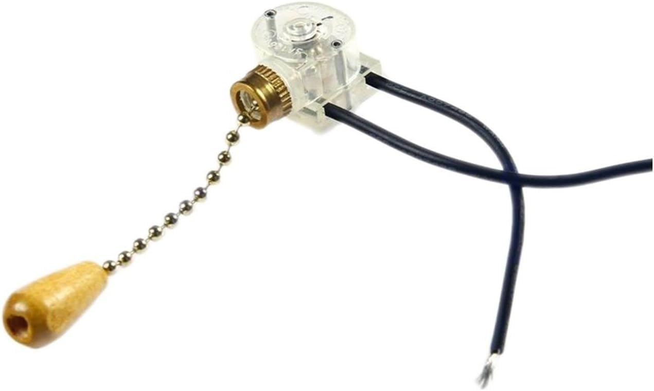 Interruptor de ventilador de techo con cadena negra para reparación 6
