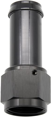 Miniatura 6 de Aluminio 90 grados 6AN hembra giratorio a 516 "empuje en manguera adaptador de montaje negro