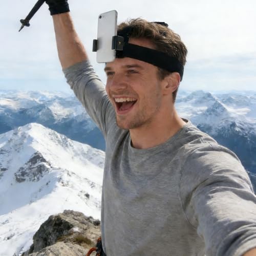 Rieoany 10er-Set Kopfkamera, Handy Brusthalterung, Handyhalterung Körper, Handyhalterung Kopf Kompatibel für Smartphones und Sportkameras