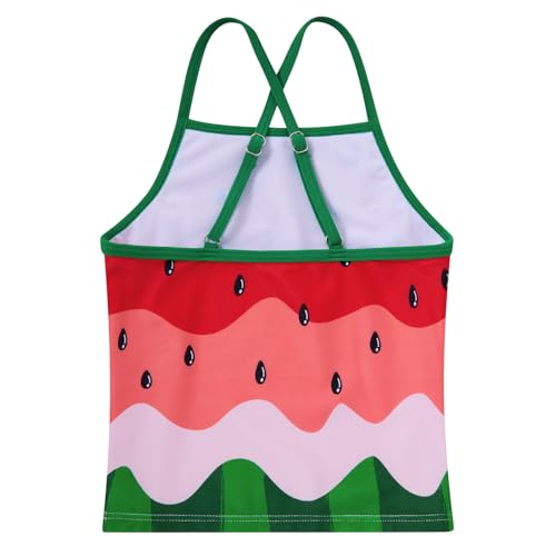 Image of Girls Tankini Swimsuit Two Piece Bathing Suit with Adjustable Strap 3-13 Years