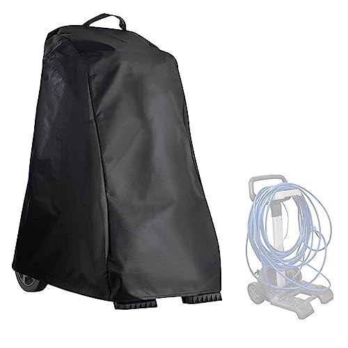 Funda para limpiador de piscinas, cubierta robótica para limpiar piscinas, cubierta impermeable para exteriores, anti-UV, cubierta clásica para carrito que se adapta a la mayoría de marcas de