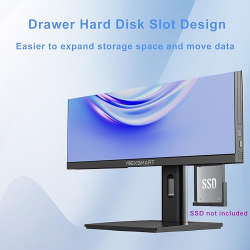 Image of Desktop Computer All-in-one PC N100 (Up to 3.40Ghz) 23.8-inch FHD Display All-in-one Desktop Computer 8GB RAM 512GB ROM SSD,Dual-band WiFi Bluetooth Webcam Mouse and KB Liftable & Rotatable Screen