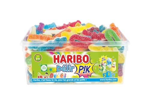 HARIBO - Delir PIK - Assortiment De Bonbons Piquants - Sans Colorants Artificiels - Boîte De 850 g