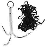 Prise en main : la conception offre une prise en main stable, ce qui la rend idéale pour diverses activités de plein air. crochet à trois griffes, crochets d'extérieur