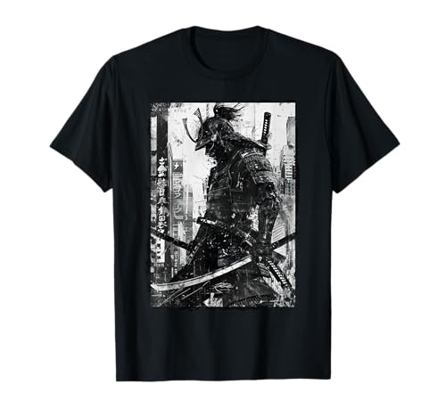 Hip Hop Y2K Vintage Hipster Edgy Urban Streetwear Samurai T-Shirt