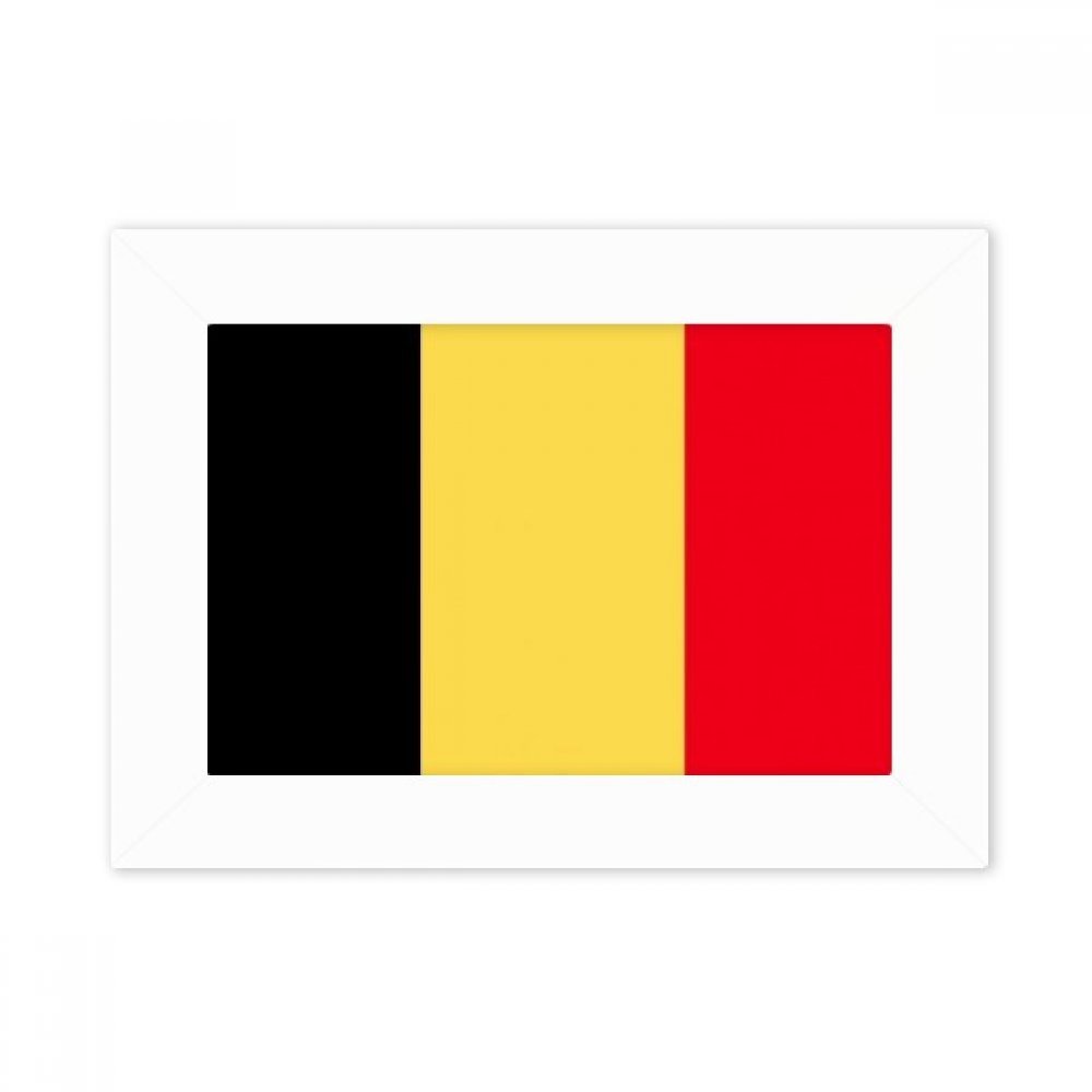 Cadre photo pays Europe Belgique blanc cadre de table image 10x15 multicolore