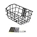 Colaxi Bike Basket Accessory Front Sturdy Construction Easily Install Large Capacity Black Cargo Basket for Riding Luggage Outdoor, with Layering