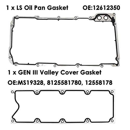 Edmiong New Gen Iii Ls Gasket Set Kit Ls Head Gaskets Ls1/Ls6/Ls9/4.8/5.3/5.7 For Gm Chevrolet 12589226 12612350 12558178 12622033 12617944 12637683 #TOP4