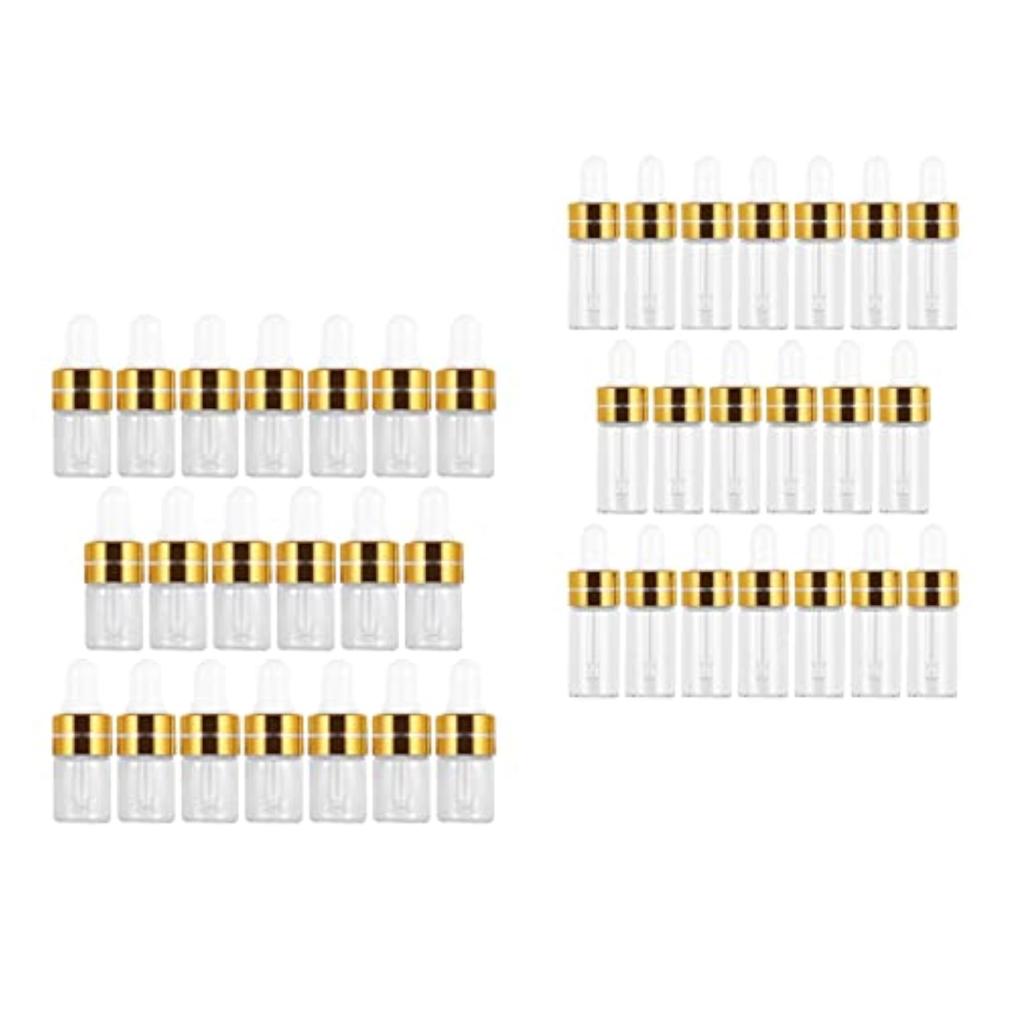40 Pcs Empty Glass Dropper Bottles For Perfume Oils