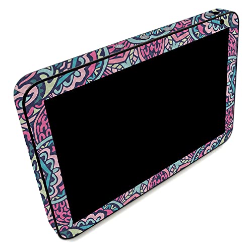 Image of MightySkins Carbon Fiber Skin Compatible with Amazon Echo Show 8 (Gen 2) - Tribal Mandala | Protective, Durable Textured Carbon Fiber Finish | Easy to Apply | Made in The USA