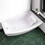 ECOLAM Badewanne Eckbadewanne HELA 150x90 cm RECHTS Schürze Kissen Mare