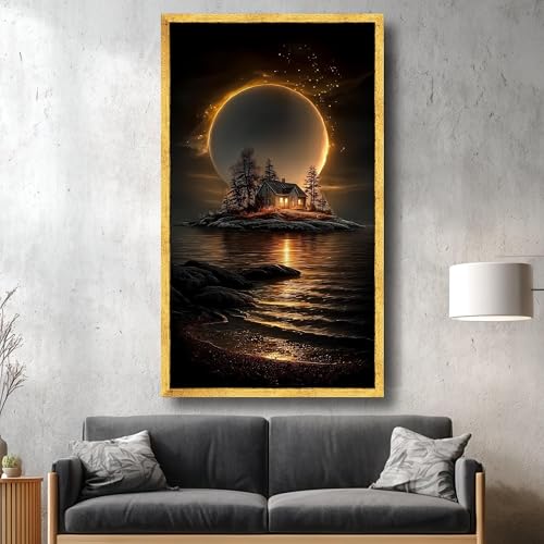 Toile Nuit insulaire de haute précision pour décoration moderne