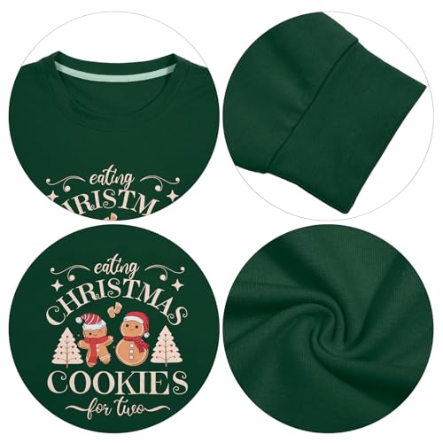 Eating Christmas Cookies For Two Maternity Sweatshirt - Image 5