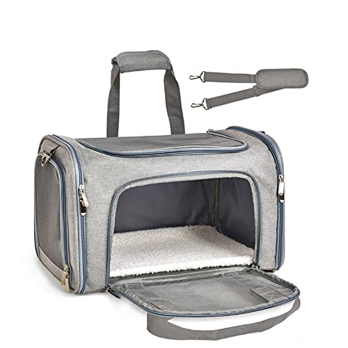 Bolsa De Transporte Pet Para Cães E Gatos Avião Bem Ventilada Confortável Resistente