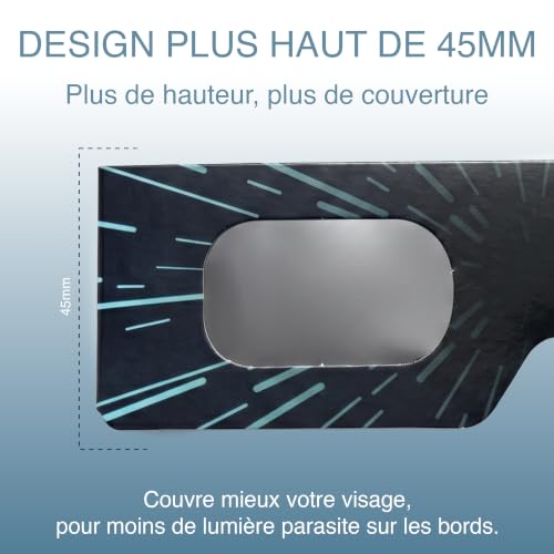 SAFE ECLIPSE Lot de 2/6/12/50, lunettes d’éclipse solaire, monture 45 mm, à porter sur lunettes de vue, testées EN ISO 12312-2:2015, marquage CE pour observation directe du soleil sûre – Hyper Drive – vue 3