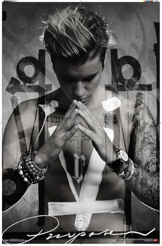 Justin Bieber - Purpose Wall Poster, 19L" x 13W", Premium Unframed Version