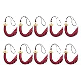 omiinitio 10 piezas 2026 borlas de graduación con colgante anual para gorros de graduación de soltero decoración de ceremonia escolar