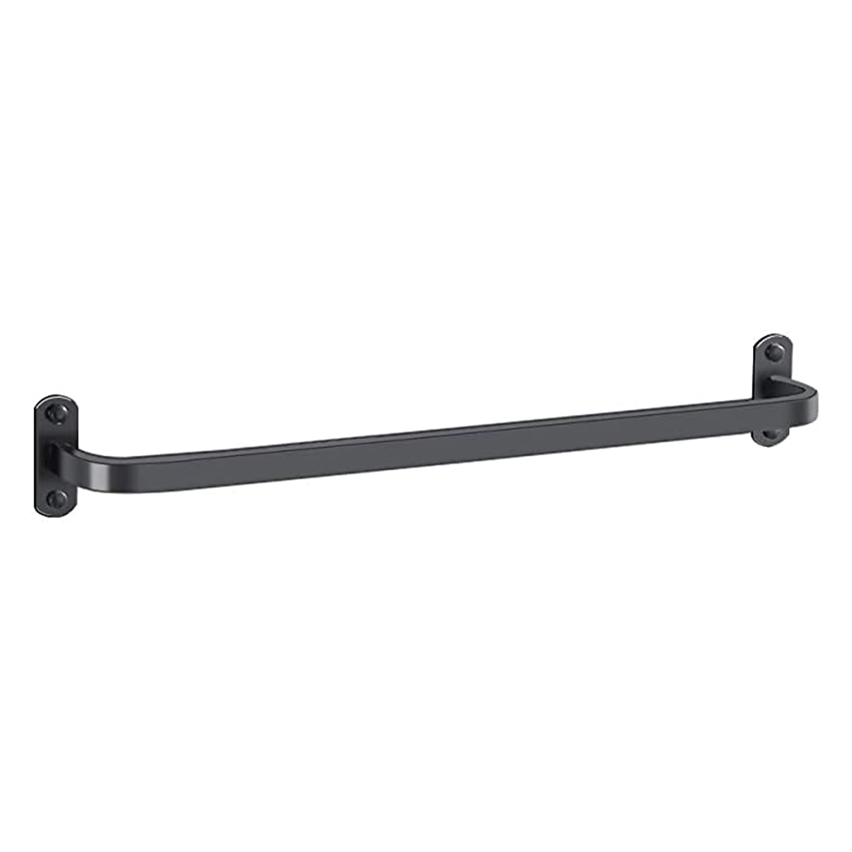 304 Stainless Steel Black Bathroom Towel Rack Large Capacity Wall Mounted Towel Shelf for Kitchen Bathroom and Toilet 58cm(Single Pole,78cm)