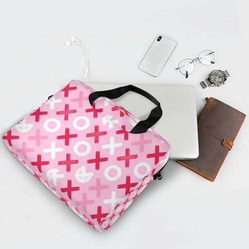 Funda para portátiles 15.6 pulg con asa y correa rosa miniatura 7