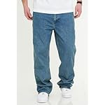 behype. Herren Jeans Loose-Fit Jeanshose 100% Baumwolle Denim Baggy Hose Used Look Men's – Bild 2
