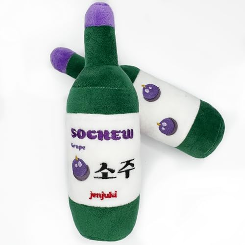 Jenjuki Sochew Soju Pet Toy with Squeaker (Grape)