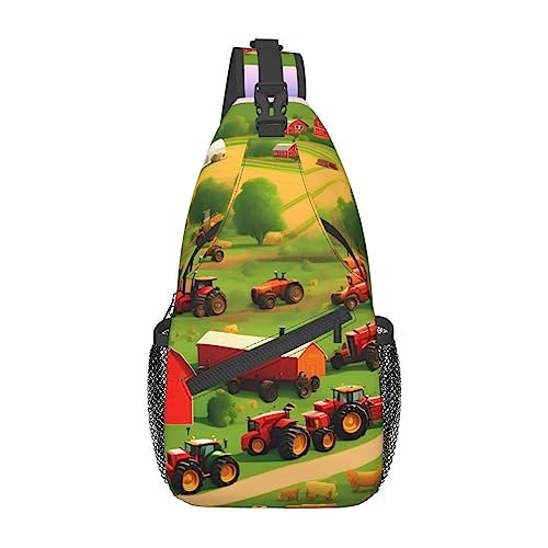 Sac de poitrine imprimé lapins polyvalent pour affaires et loisirs