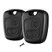 Carcasa Compatible para Llave Citroen CE1065,2 Botones,Carcasa de Repuesto para Llave de Coche,Carcasa de Repuesto para Mando a Distancia de Coche,Compatible con Llaves Citroën Xsara Picasso Berlingo