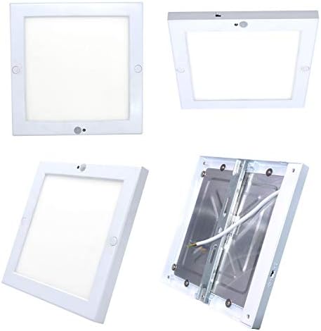 HiBay 18W Motion Sensor Ceiling Light Indoor,Square Surface Mounted LED Panel Lights Cool White,Ultra Slim PIR Spotlights Hallway Lamp Mains Powered
