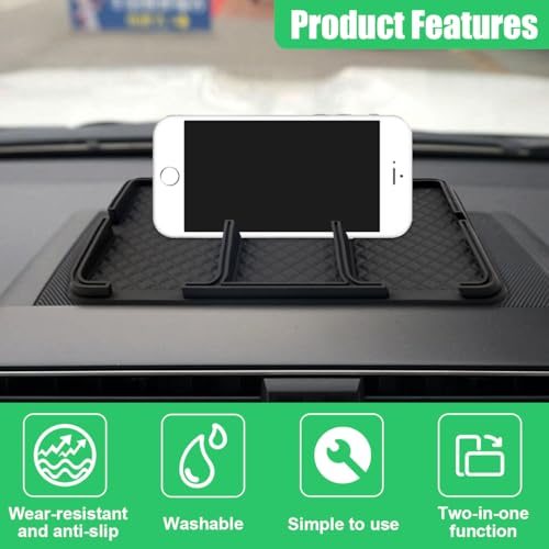 image for GAOLAOSY Car Dashboard Mat, Anti-Slip Auto Dash Tray, Strong Gripping 