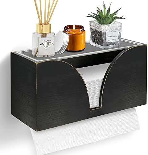 Paper Towel Dispenser, Folded Paper Towel Holder with Lid, Commercial C-Fold, Z-Fold, Trifold Hand Paper Towel Holder Dispenser for Bathroom and Kitchen, Wall Mount or Countertop for Multifold