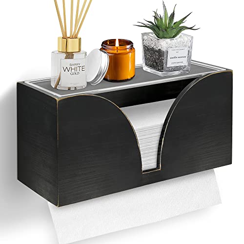 Paper Towel Dispenser, Folded Paper Towel Holder With Lid, Commercial C-Fold, Z-Fold, Trifold Hand Paper Towel Holder Dispenser For Bathroom And Kitchen, Wall Mount Or Countertop For Multifold #TOP25