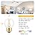 Dimmable A15 LED Bulb, 2W E26 Globe Light Bulbs, 25 Watt Incandescent Bulb Equivalent, 3000K Soft Warm White, Clear Glass, Small Round Filament Bulbs for Ceiling Fans, Bathroom Vanity, 6 Pack