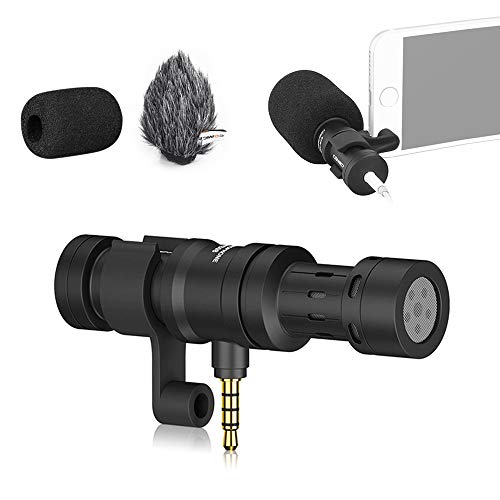 Commlite Comica CVM-VS08 Microphone for Smartphones, Cardioid Directional Shotgun Camera Microphone, Vlogging Mic