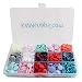 15-Color KAMsnaps Organizer Storage Container 150 Sets Size 20 (1/2") Plastic KAM Snaps Button Fasteners Poppers Punch Key Fobs ibs Diaper Closures (B17 B18 B19)