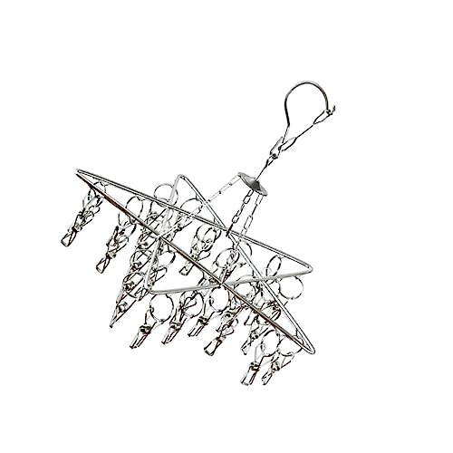 Cabilock Tendedero De Calcetines Perchero Estrella Pinzas para Ropa Tendedero De Secado Acero Inoxidable Diseño Moderno
